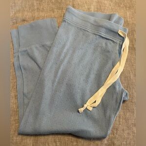 Old Navy light blue capri length pajama pants size medium & top size small